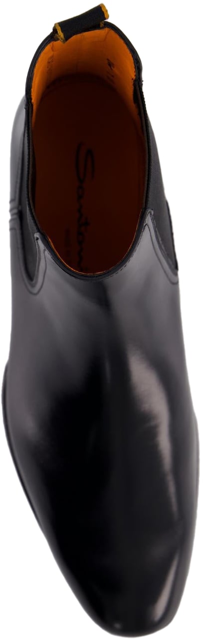 Santoni Heren Archerboot Zwart