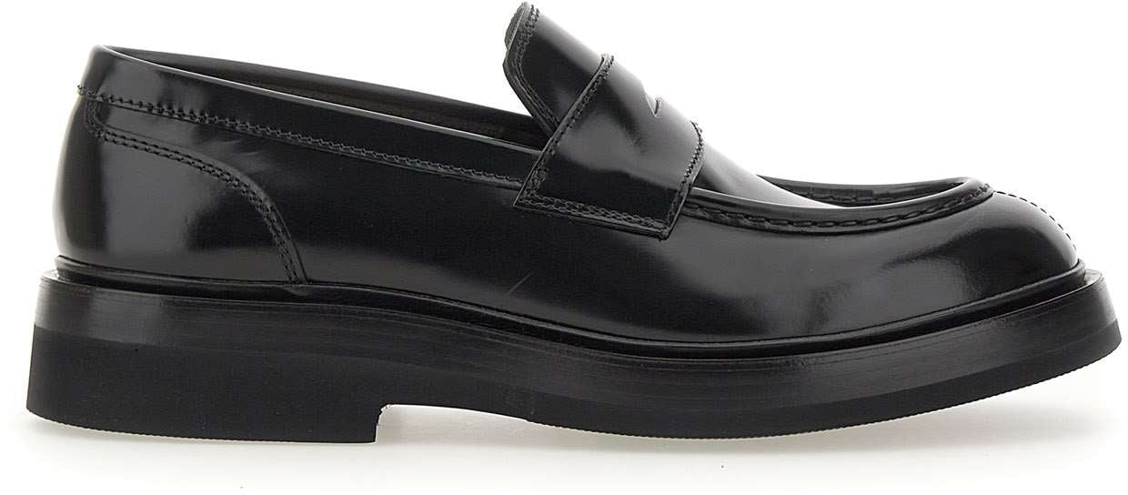 Santoni Flat Shoes Black Zwart