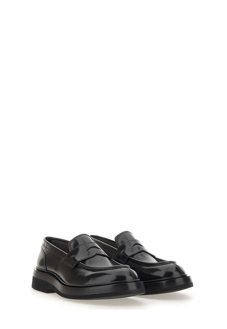 Santoni Flat Shoes Black Zwart