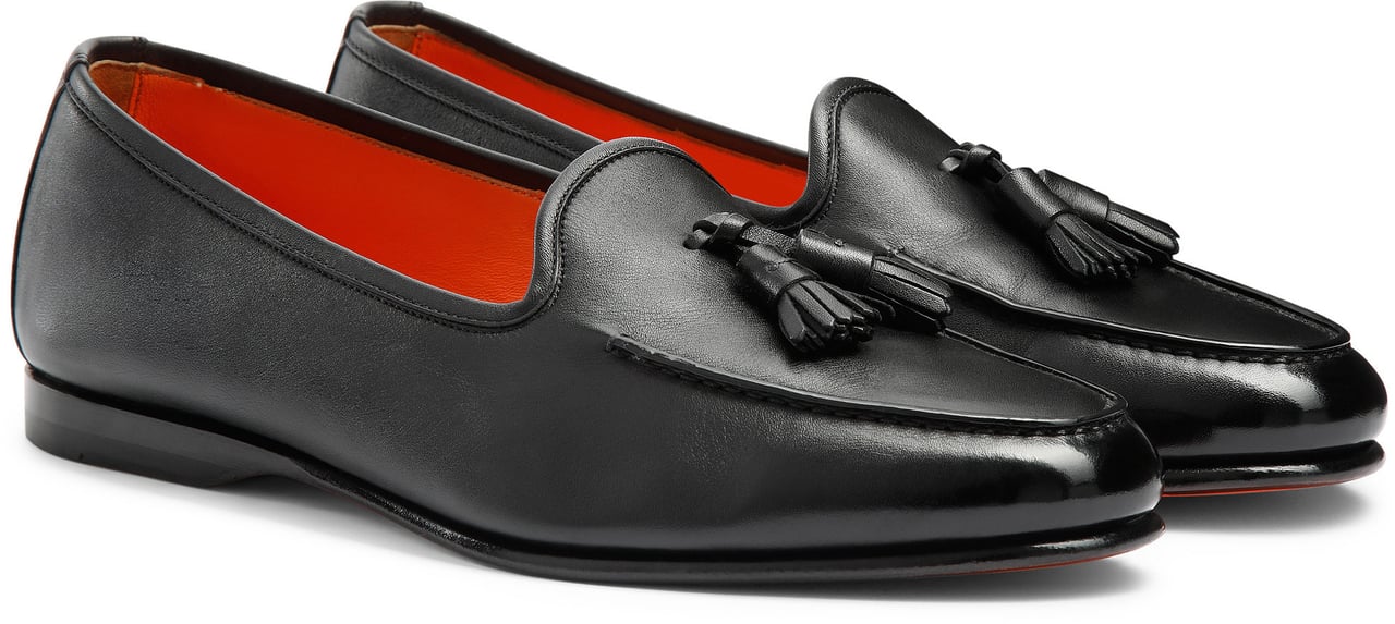 Santoni Men’s tassel loafer Wit