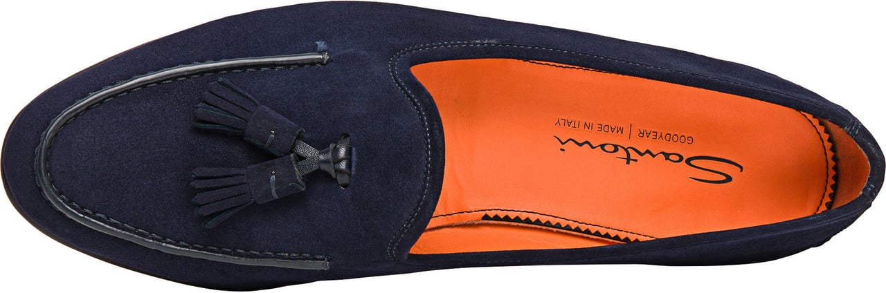 Santoni Men’s Andrea tassel loafer Wit
