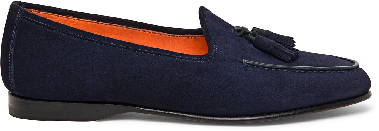 Santoni Men’s Andrea tassel loafer Wit