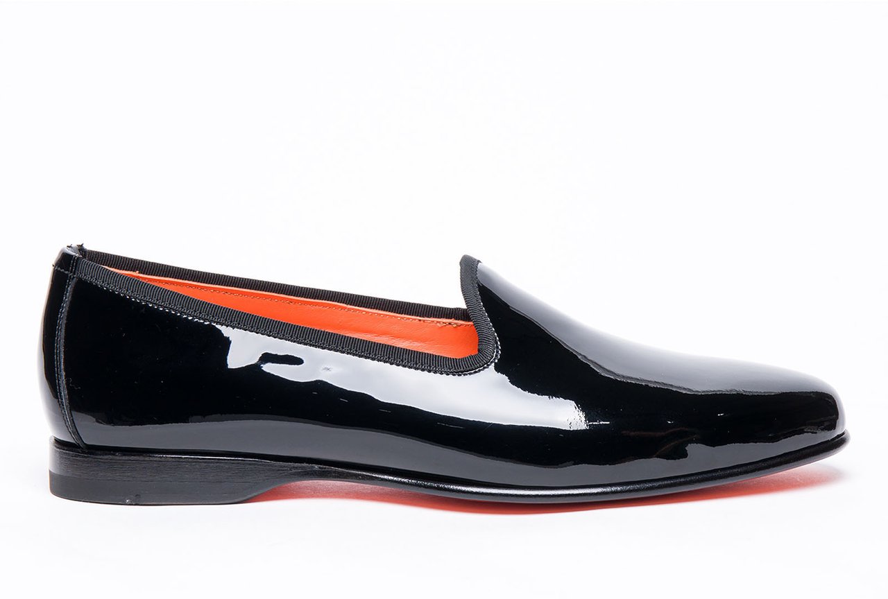 Santoni Flat Shoes Black Zwart
