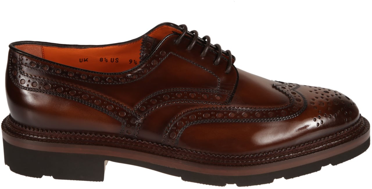 Santoni Emil Derbies Brown Bruin