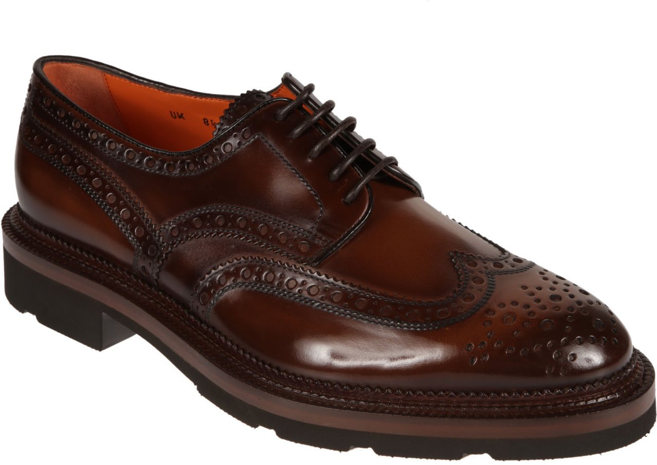 Santoni Emil Derbies Brown Bruin