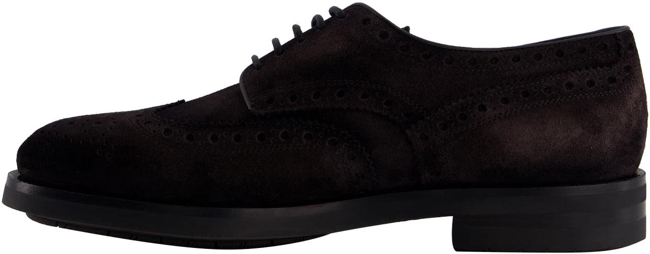 Santoni Heren Emil Gex Veterschoen Grijs Grijs