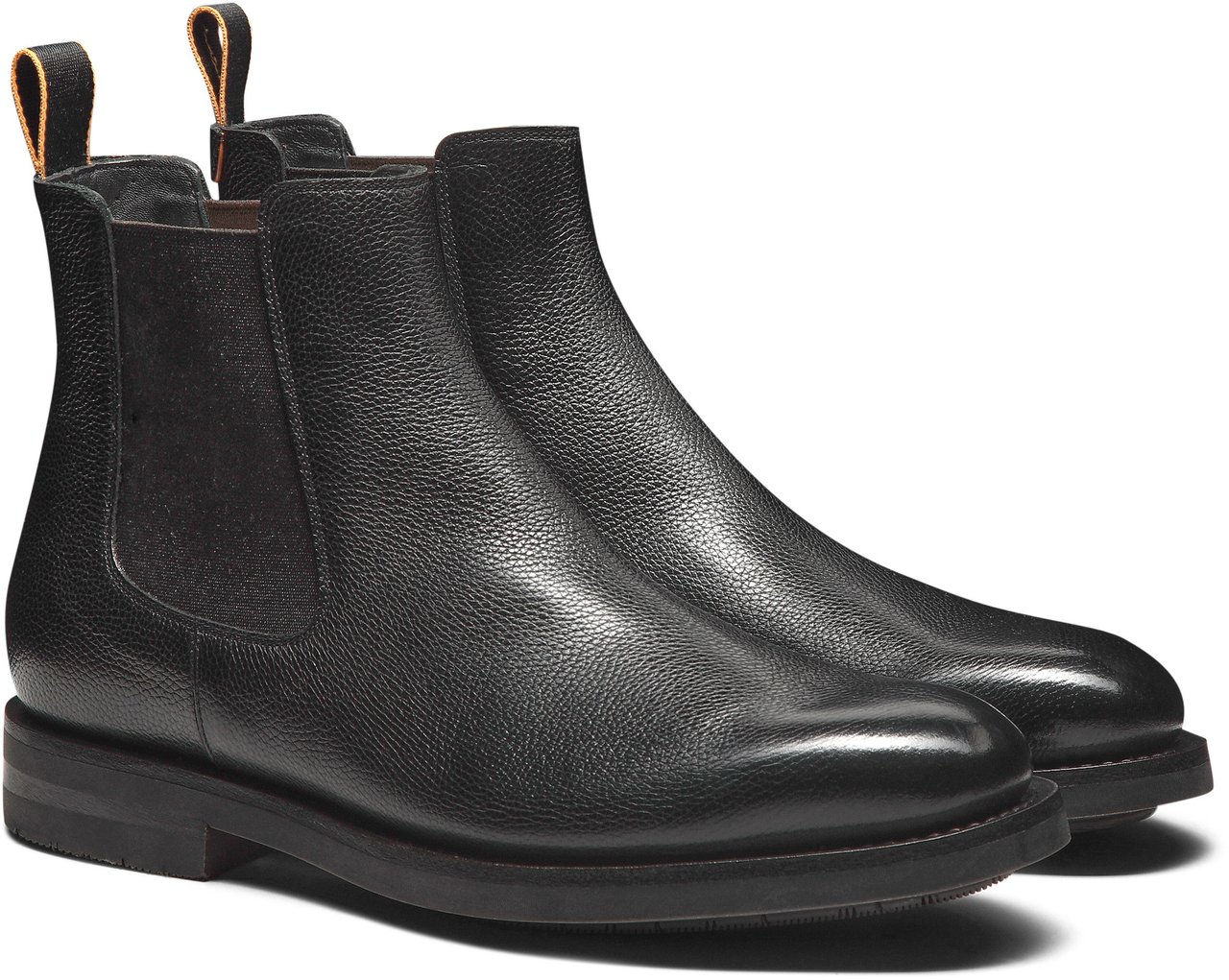 Santoni Leather chelsea boot Wit