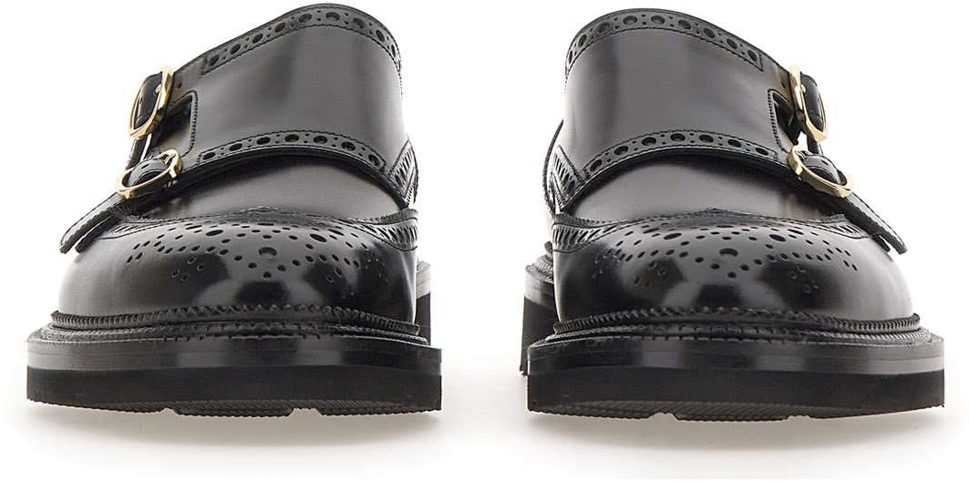 Santoni Flat Shoes Black Zwart