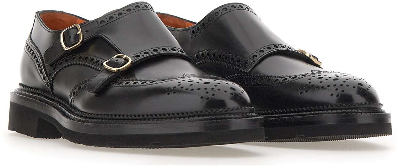 Santoni Flat Shoes Black Zwart