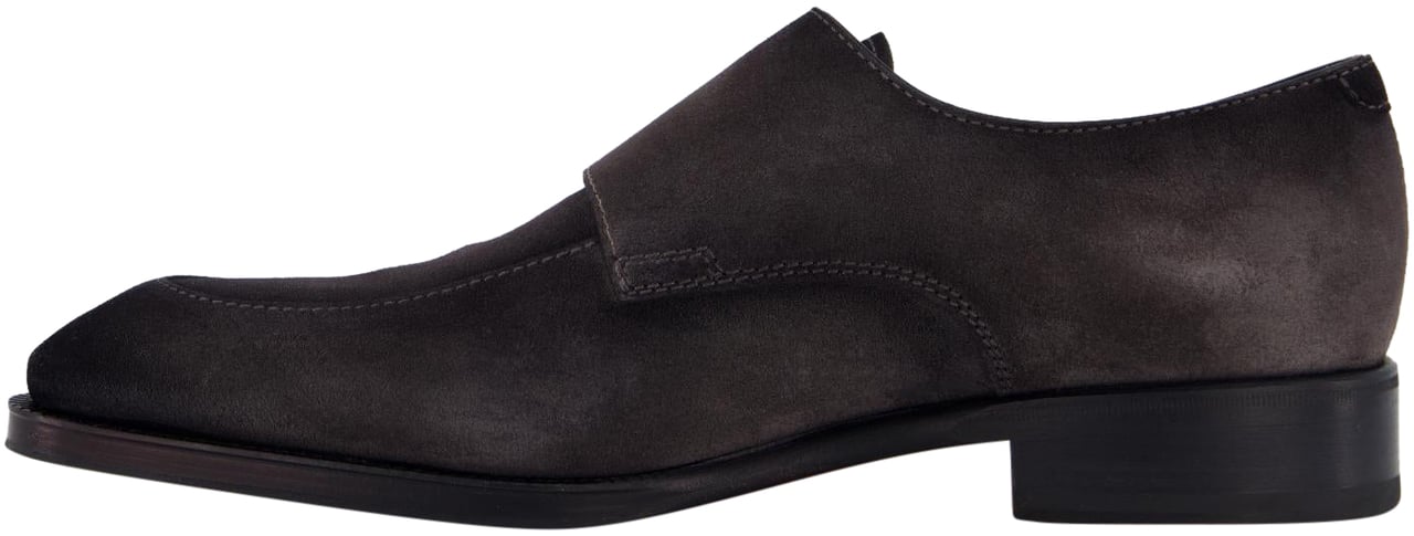 Santoni Heren Dyne Double Monk Bruin Bruin