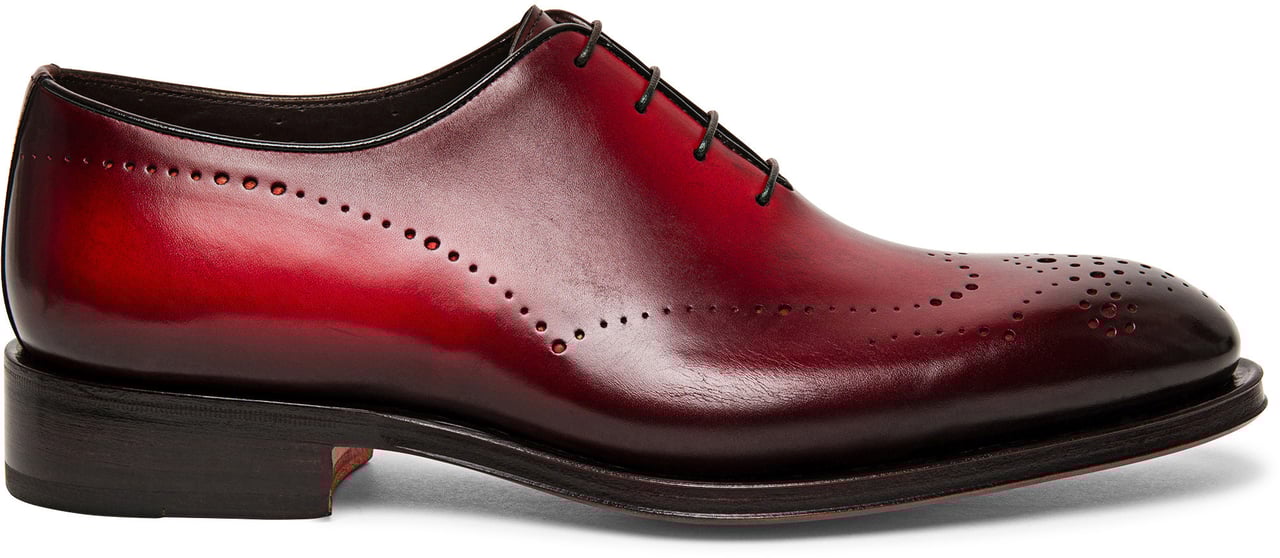Santoni Men's leather Oxford shoe Wit