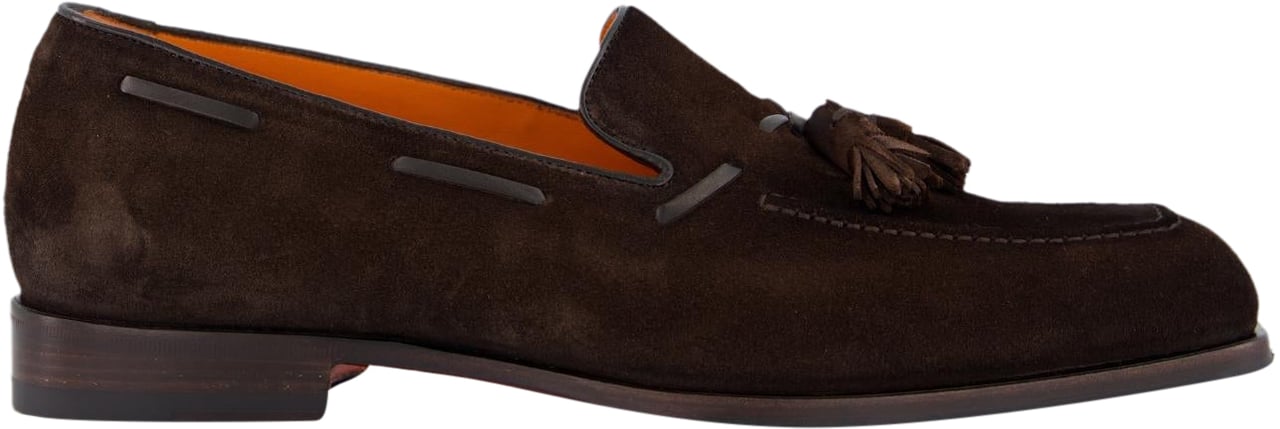 Santoni Heren Brando Loafer Bruin Bruin