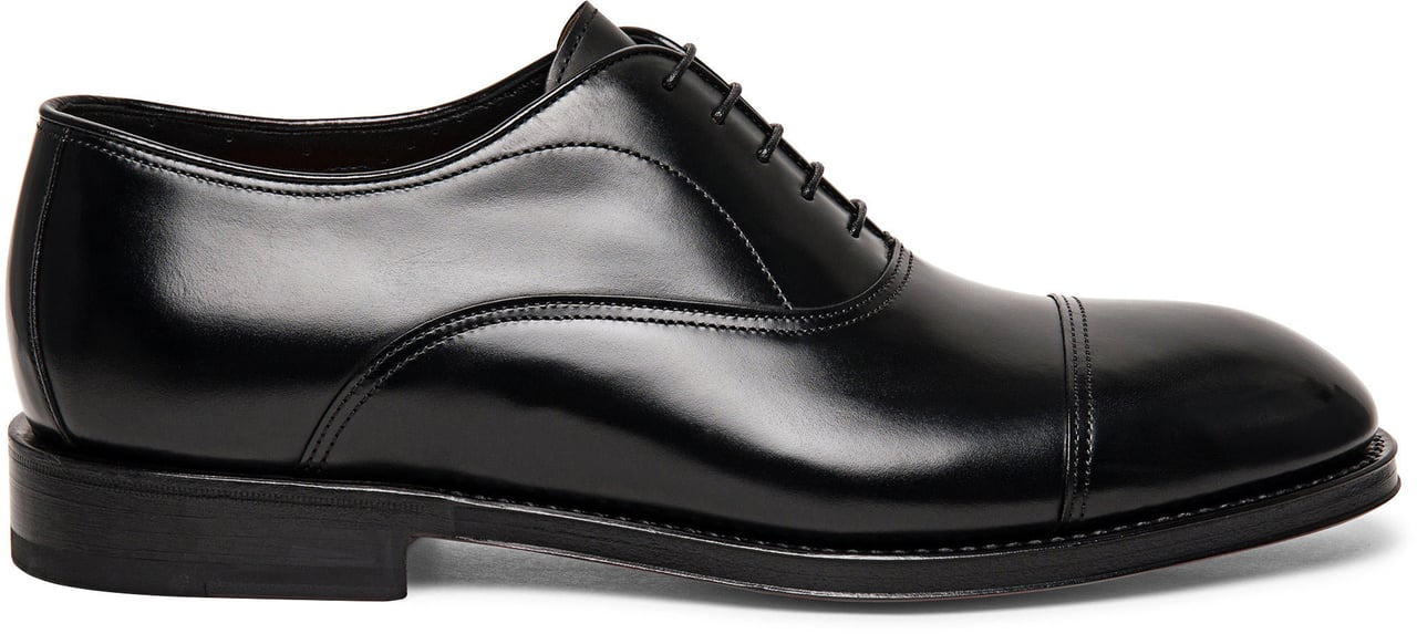 Santoni Men’s leather Oxford shoe Wit