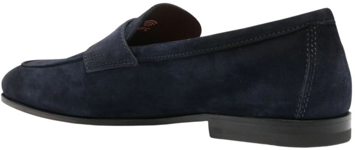Santoni Carlos Loafer Blauw