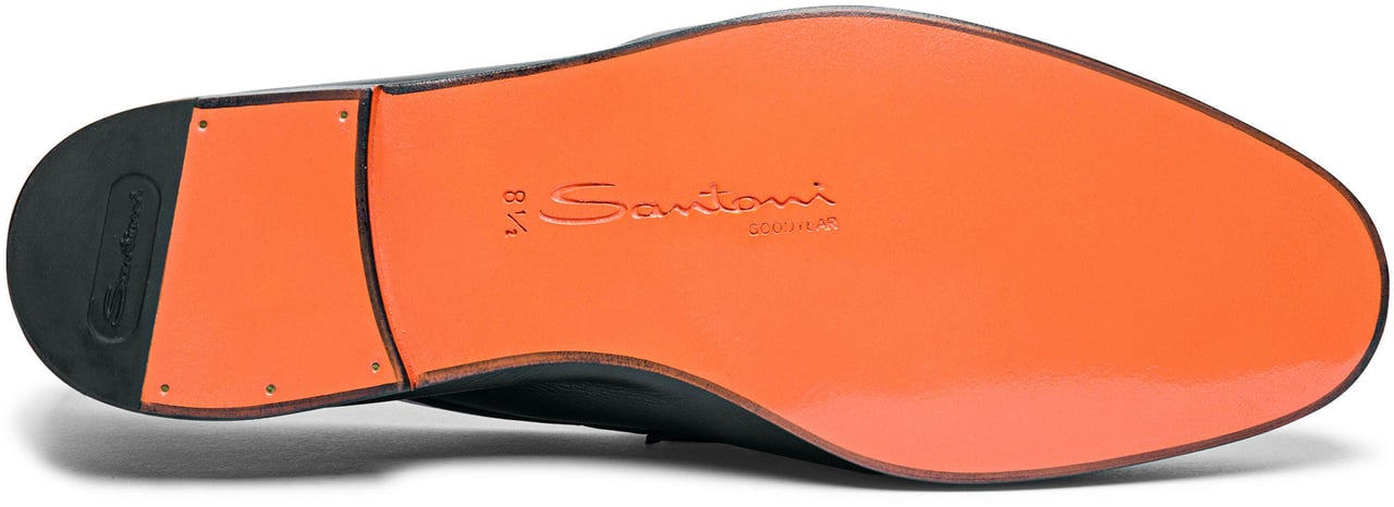 Santoni Men’s leather loafer Wit