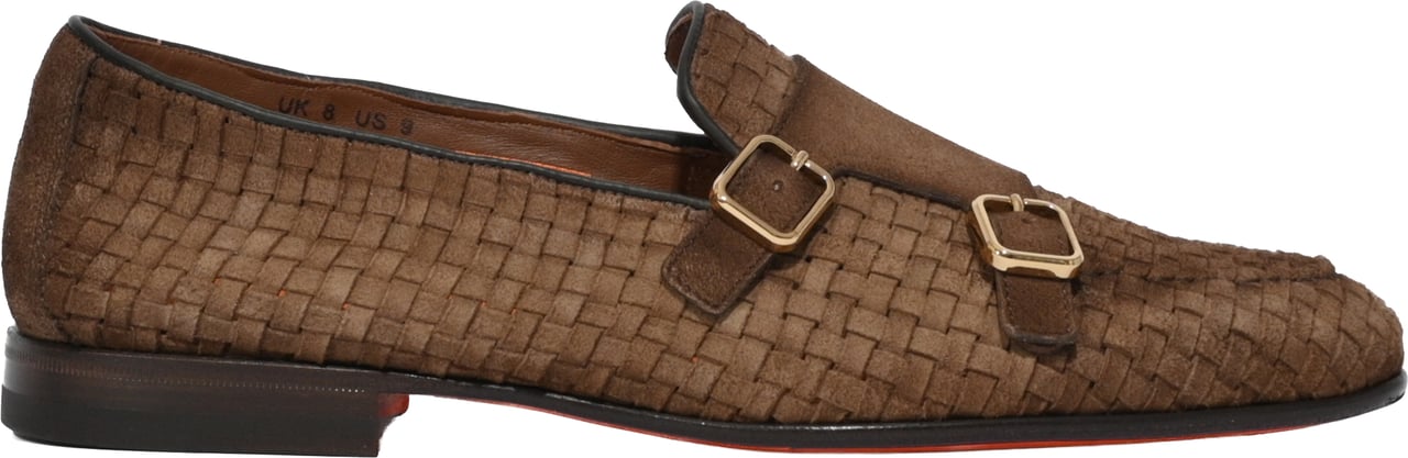 Santoni Flat Shoes Brown Bruin
