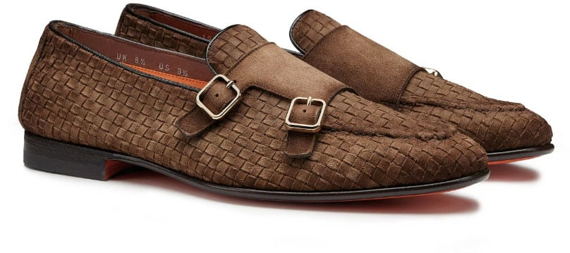 Santoni Flat Shoes Brown Bruin