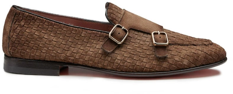 Santoni Flat Shoes Brown Bruin