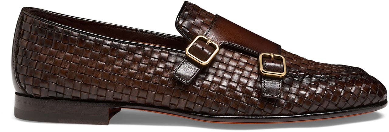 Santoni Men's leather loafer Wit