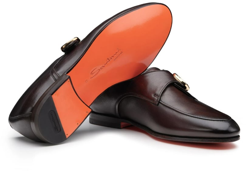 Santoni Flat Shoes Brown Bruin