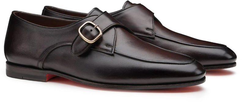 Santoni Flat Shoes Brown Bruin