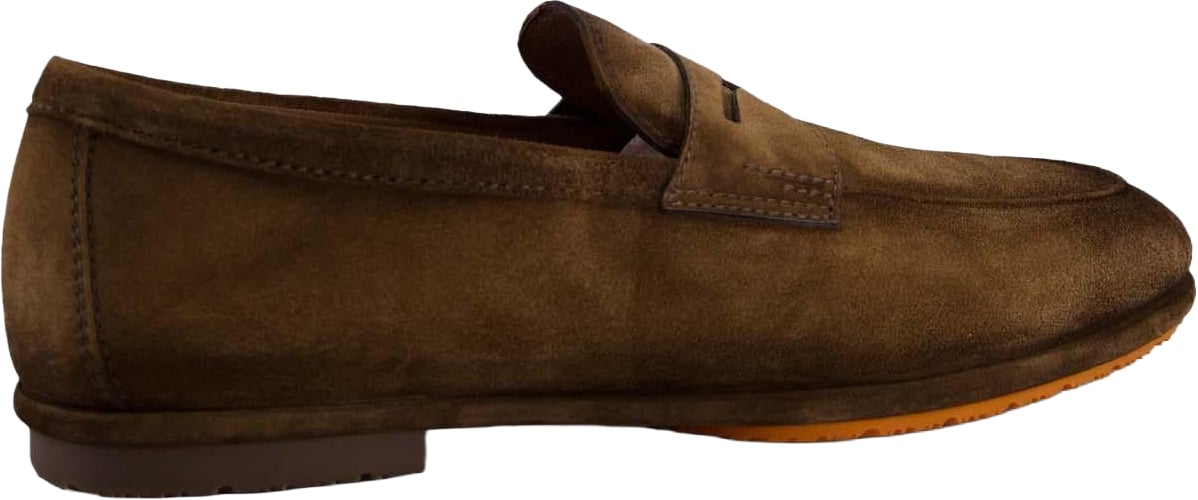 Santoni Heren Carlo Sneaker loafers Bruin