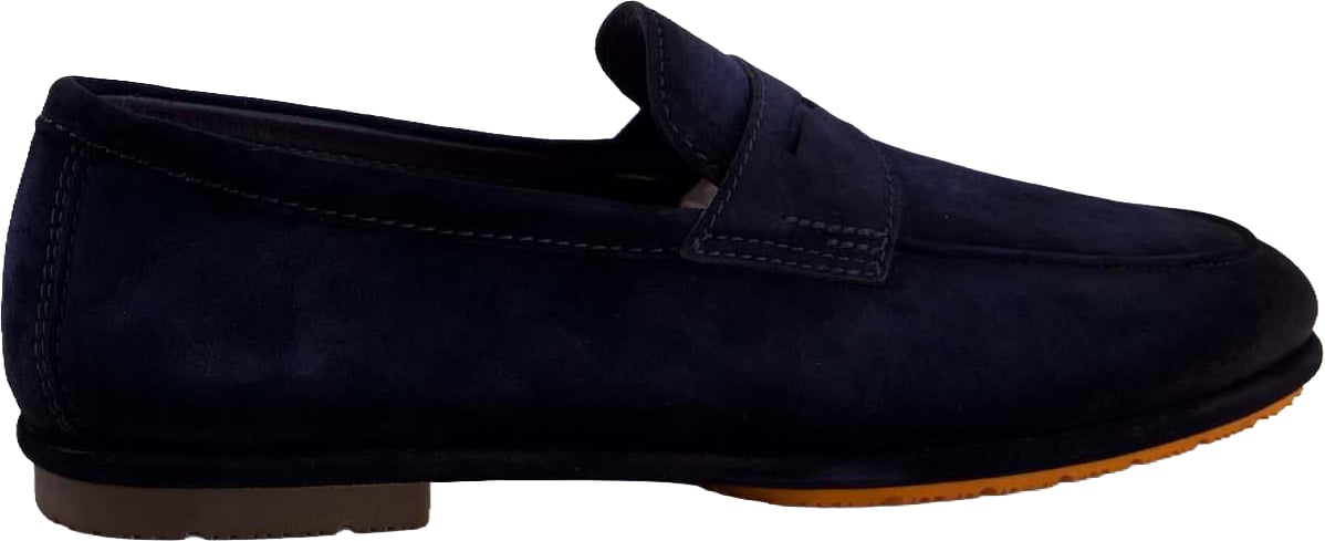 Santoni Heren Carlo Sneaker loafers Blauw