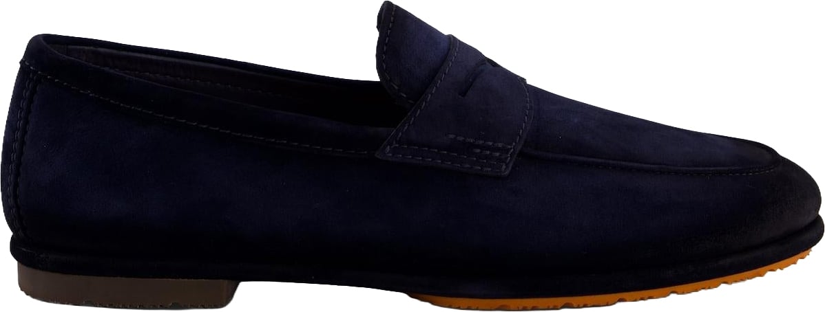 Santoni Heren Carlo Sneaker loafers Blauw