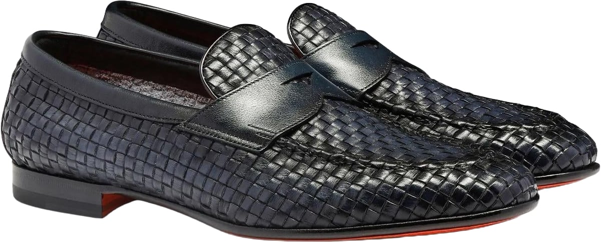 Santoni Heren Gwendal loafers Zwart