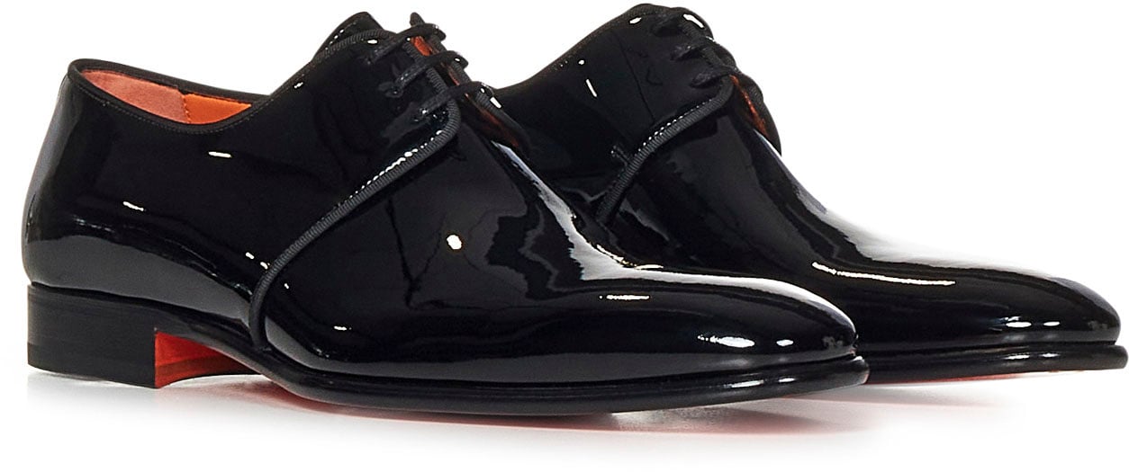 Santoni Flat Shoes Black Zwart