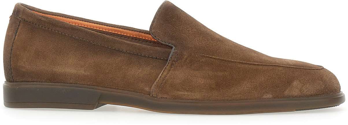 Santoni Flat Shoes Brown Bruin