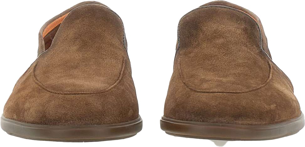 Santoni Flat Shoes Brown Bruin