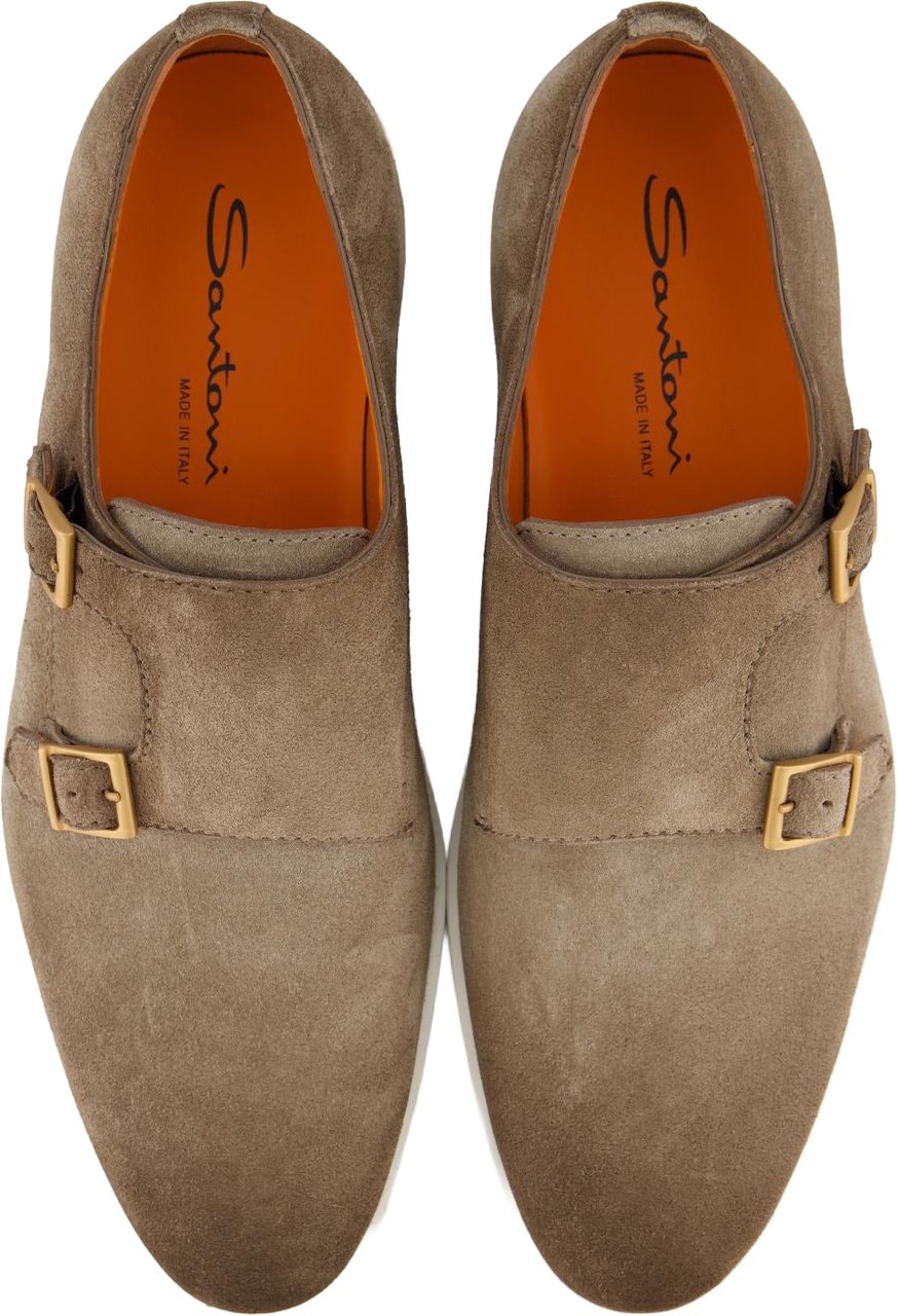 Santoni Heren Bankable Loafer Beige Beige
