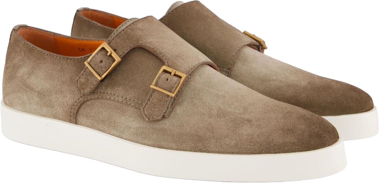 Santoni Heren Bankable Loafer Beige Beige