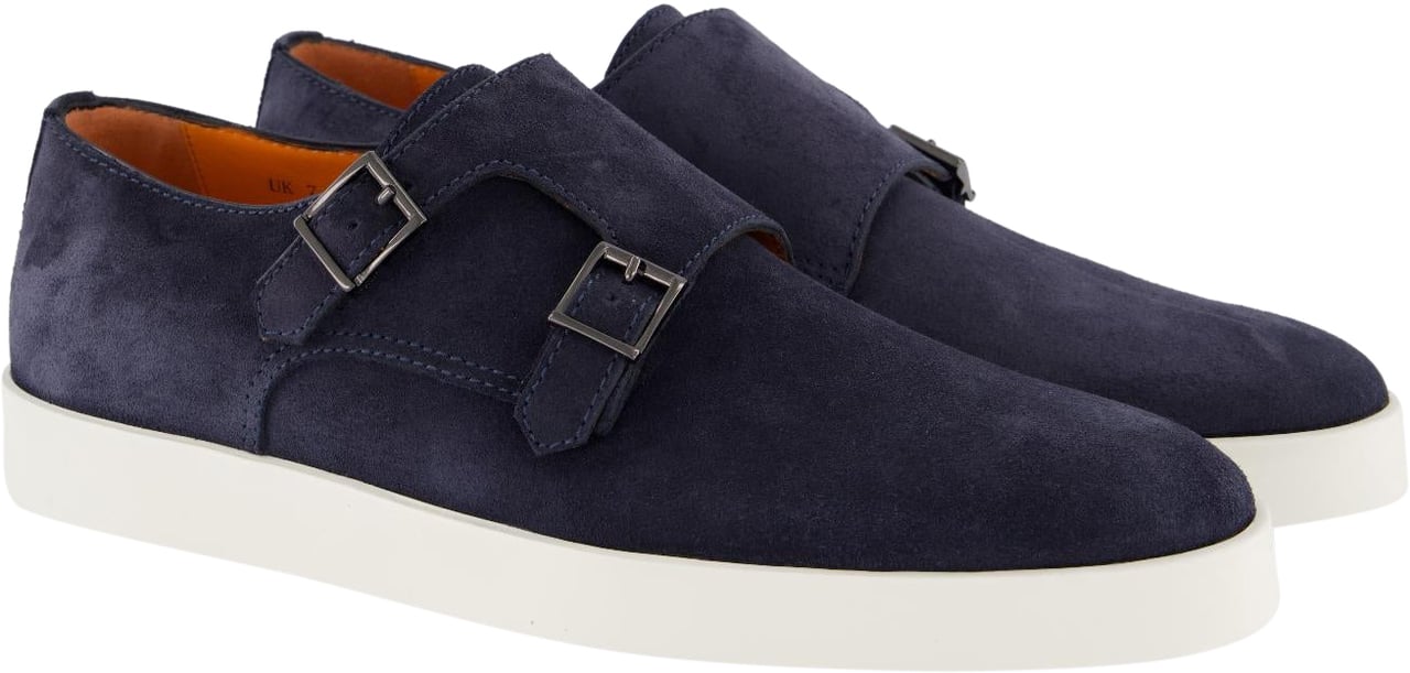 Santoni Heren Bankable Loafer Blauw Blauw