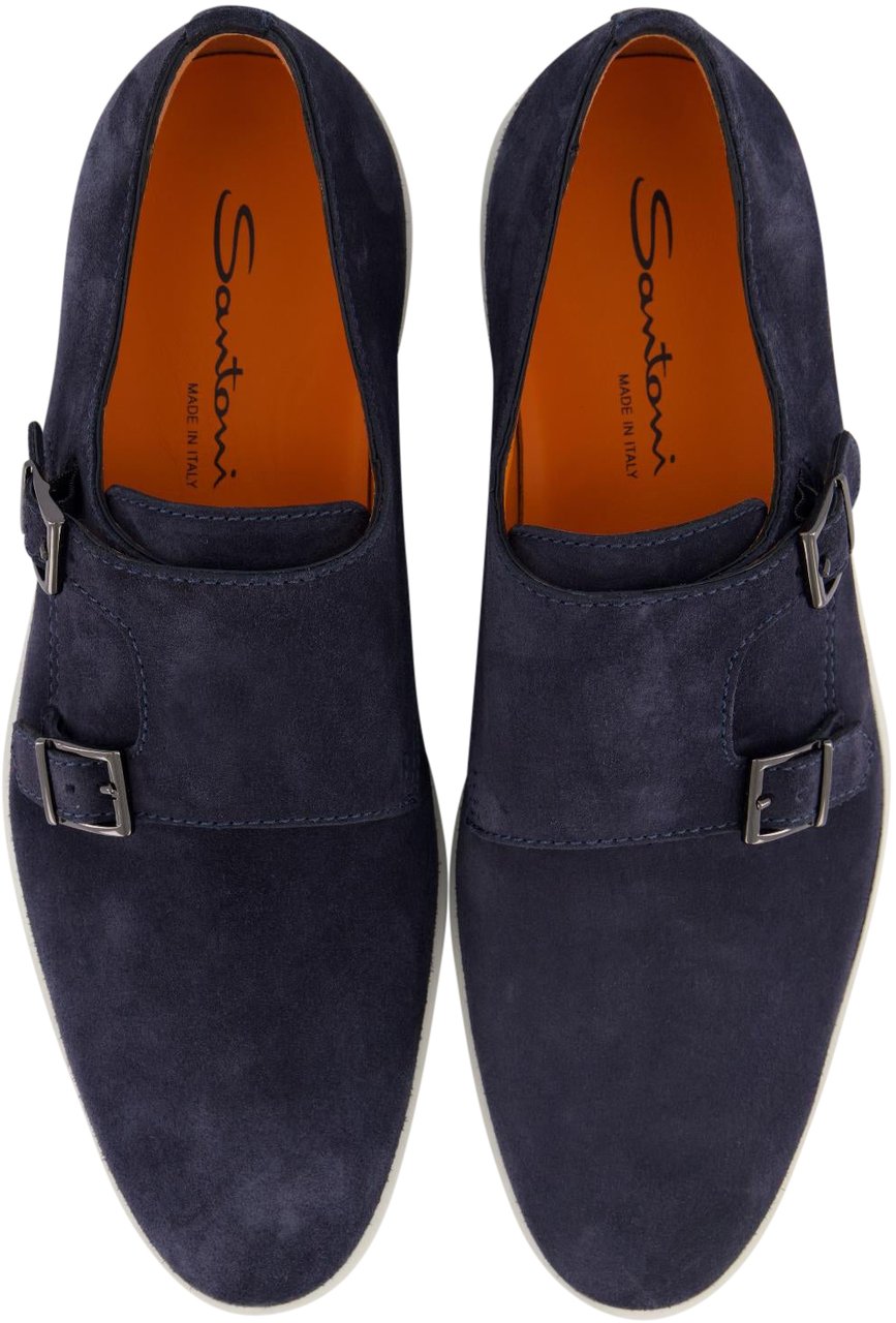 Santoni Heren Bankable Loafer Blauw Blauw