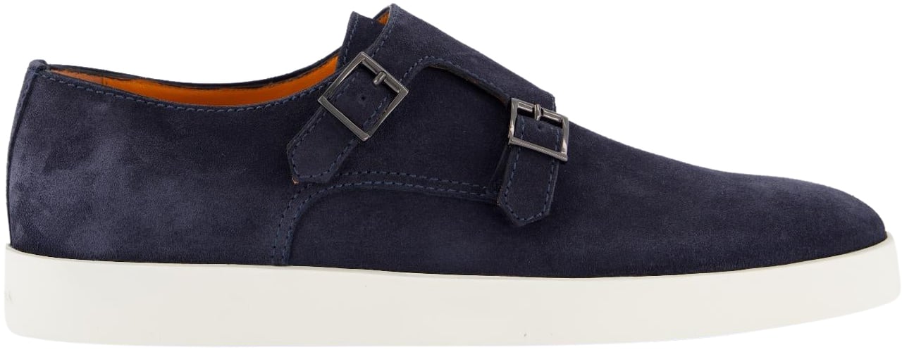 Santoni Heren Bankable Loafer Blauw Blauw