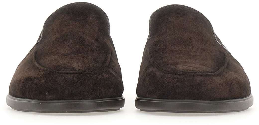 Santoni Flat Shoes Brown Bruin