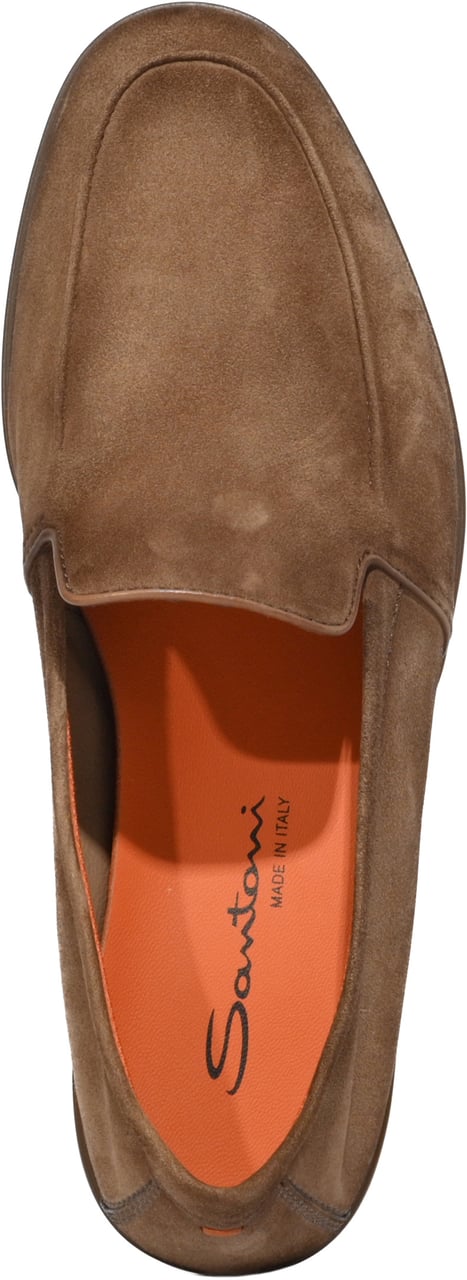 Santoni Flat Shoes Brown Bruin