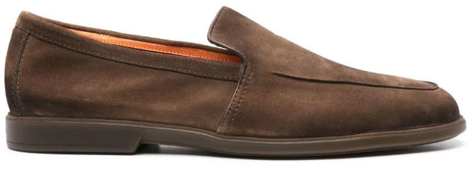 Santoni Flat Shoes Brown Bruin