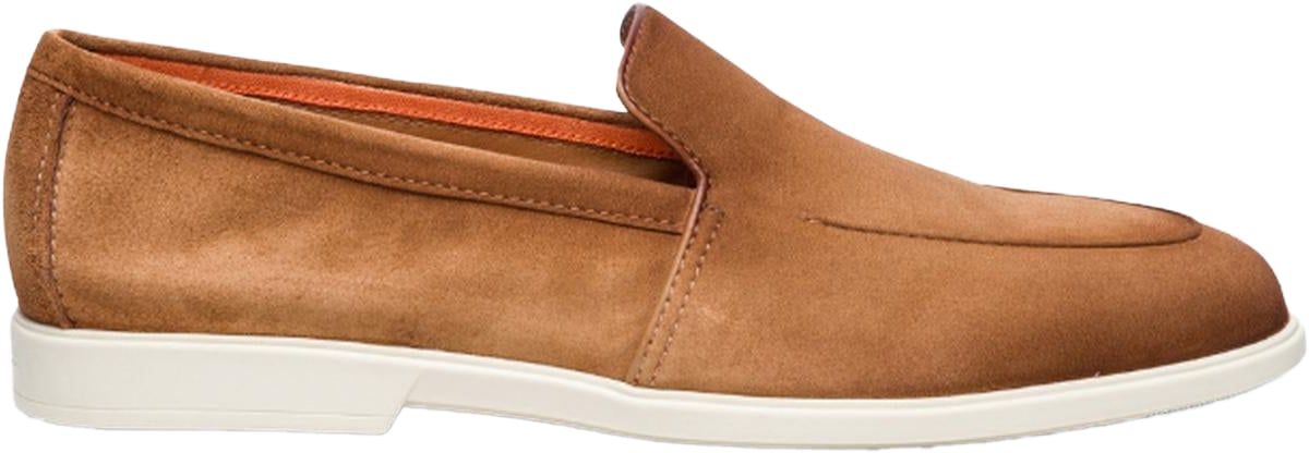 Santoni Heren Malibu Loafer Light Brown Bruin
