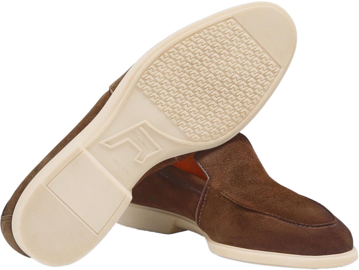 Santoni Heren Malibu Loafer Brown Bruin
