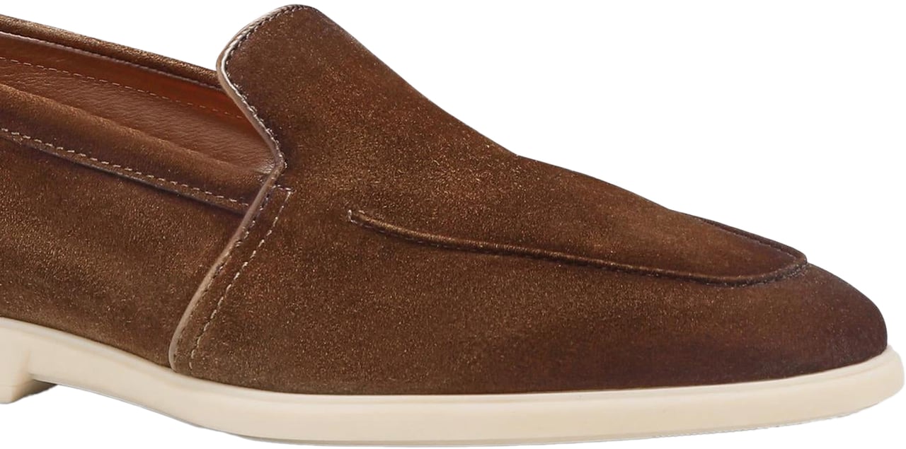 Santoni Heren Malibu Loafer Brown Bruin