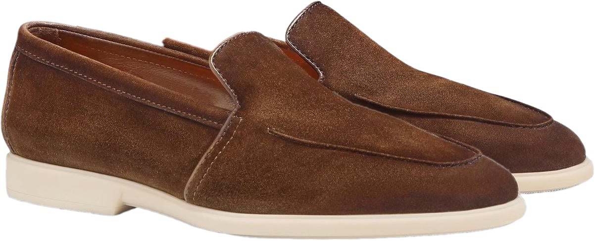 Santoni Heren Malibu Loafer Brown Bruin