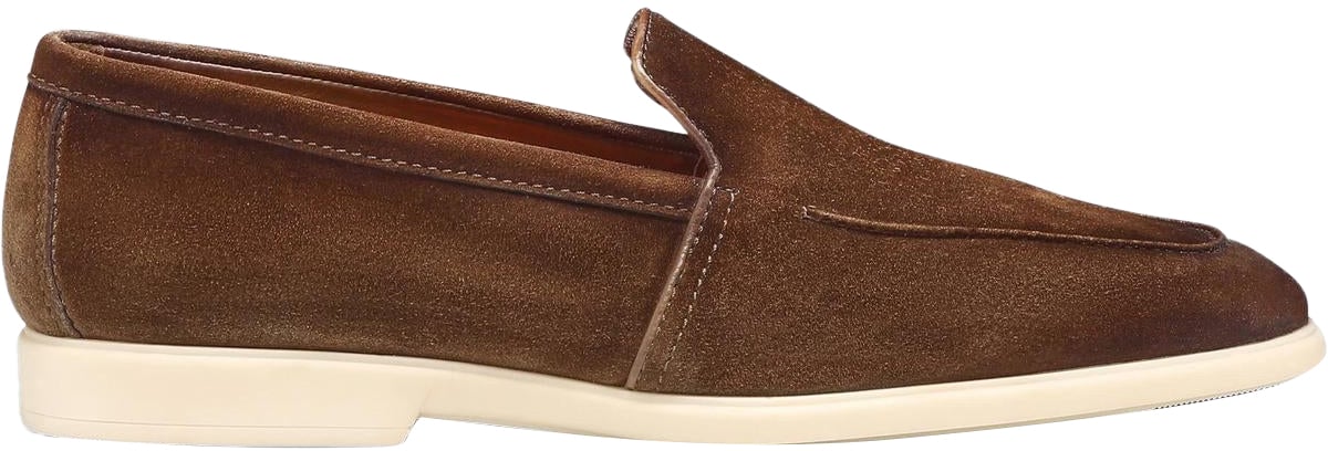 Santoni Heren Malibu Loafer Brown Bruin