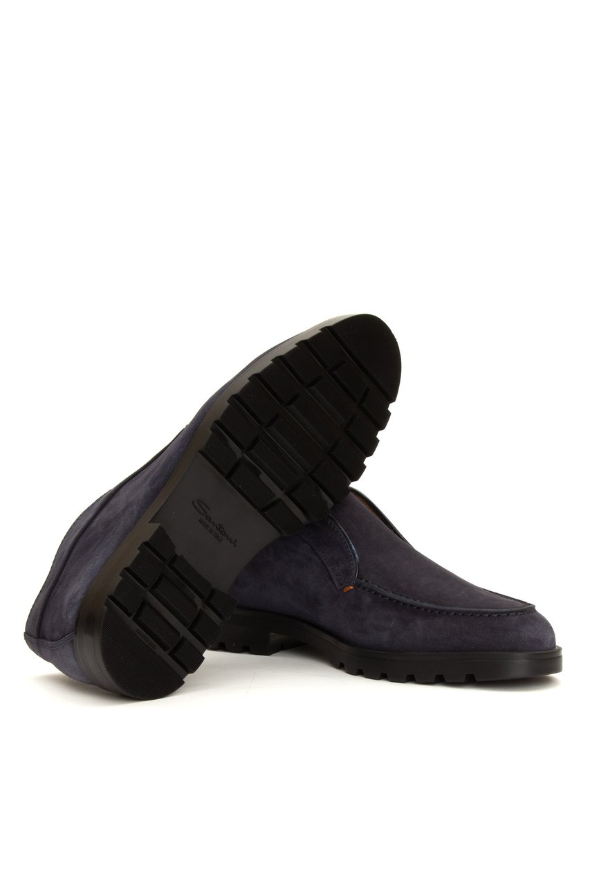 Santoni Rocciatore Suede Desert Boots Zwart