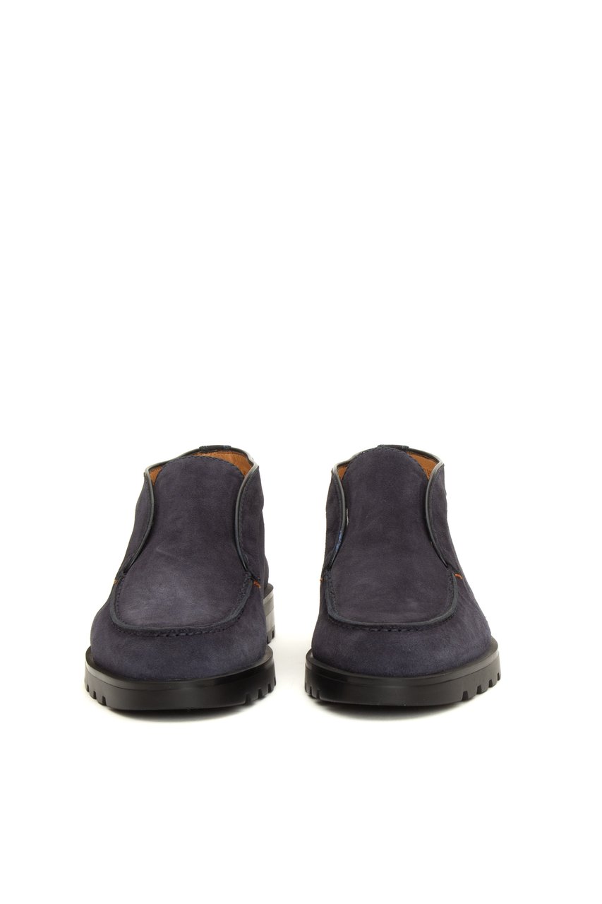 Santoni Rocciatore Suede Desert Boots Zwart