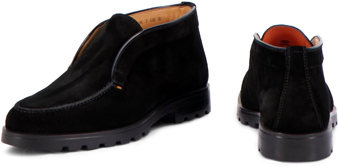 Santoni Instapschoen Zwart Zwart