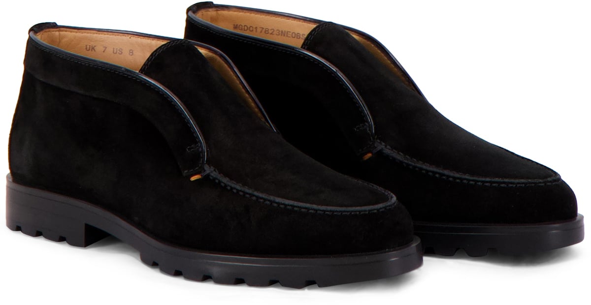 Santoni Instapschoen Zwart Zwart