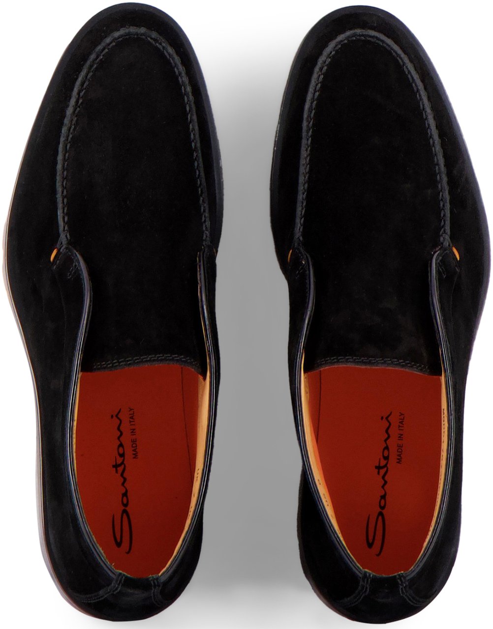 Santoni Instapschoen Zwart Zwart